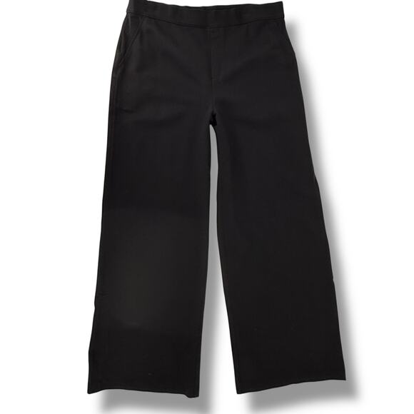 Spanx Wide Leg High Rise Ponte Pants Womens Size XL Pull On Black - Picture 1 of 7